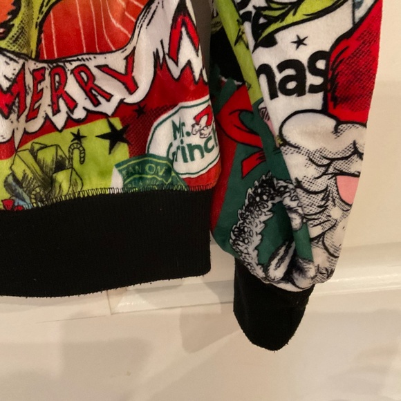 Grinch velour shirt,Justice large. - Picture 4 of 8